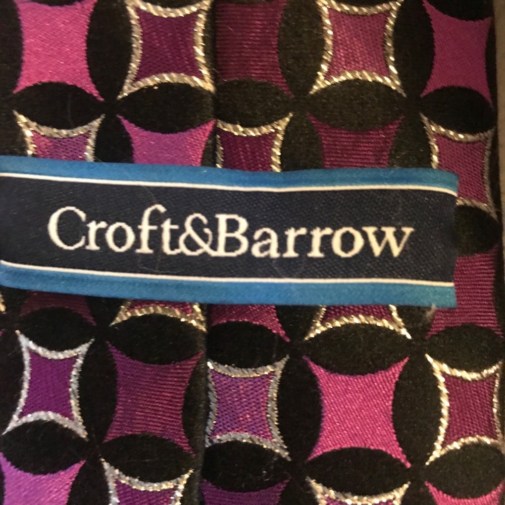 Croft&Barrow 92% Silk Necktie - Picture 4 of 9